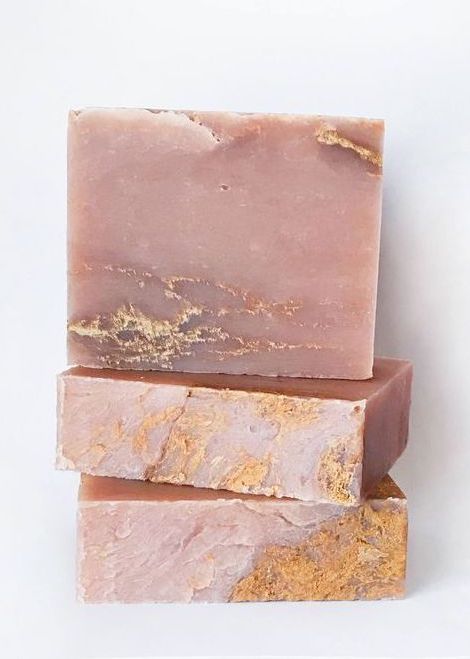 pink marshmallow homemade soap bar
